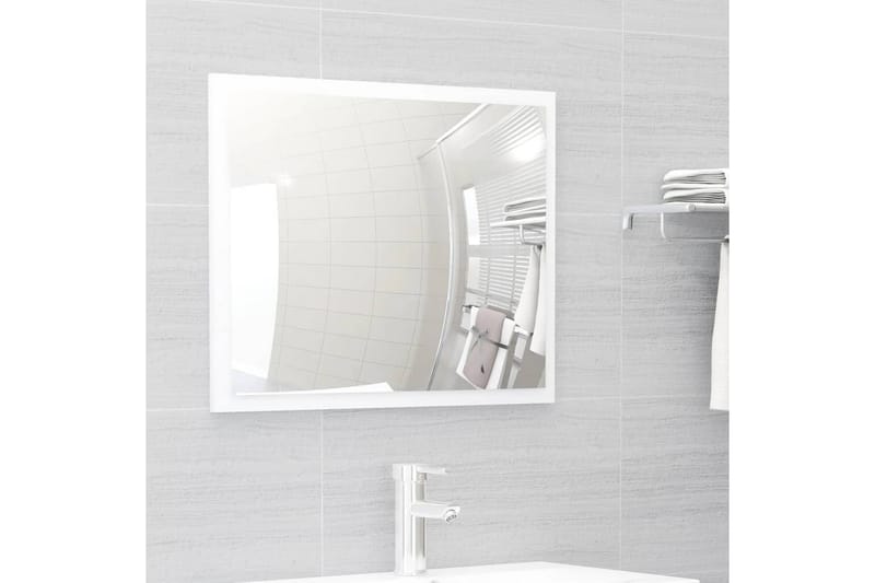 badeværelsesmøbelsæt 2 dele spånplade hvid - Hvid - Hus & renovering - Køkken & bad - Badeværelse - Badeværelsesmøbler - Vægskabe & højskabe