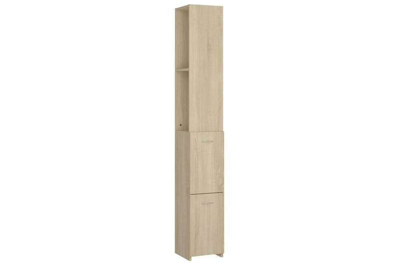 badeværelsesskab 25x25x170 cm spånplade sonoma-eg - Brun - Hus & renovering - Køkken & bad - Badeværelse - Badeværelsesmøbler - Vægskabe & højskabe