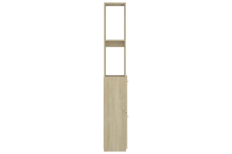 badeværelsesskab 25x25x170 cm spånplade sonoma-eg - Brun - Hus & renovering - Køkken & bad - Badeværelse - Badeværelsesmøbler - Vægskabe & højskabe