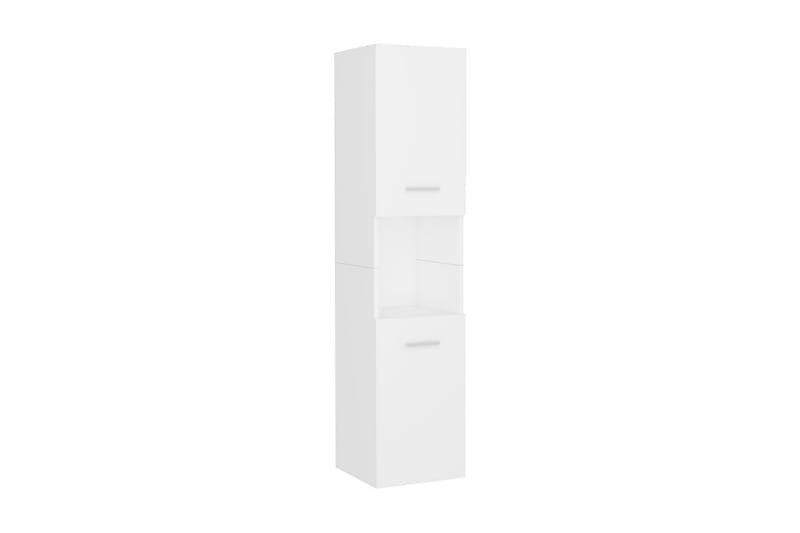 badeværelsesskab 30x30x130 cm spånplade hvid - Hvid - Hus & renovering - Køkken & bad - Badeværelse - Badeværelsesmøbler - Vægskabe & højskabe