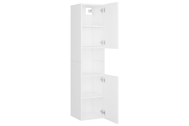 badeværelsesskab 30x30x130 cm spånplade hvid - Hvid - Hus & renovering - Køkken & bad - Badeværelse - Badeværelsesmøbler - Vægskabe & højskabe