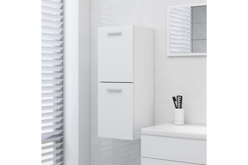badeværelsesskab 30x30x80 cm spånplade hvid - Hvid - Hus & renovering - Køkken & bad - Badeværelse - Badeværelsesmøbler - Vægskabe & højskabe