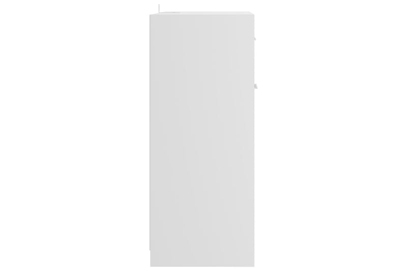 badeværelsesskab 60x33x80 cm spånplade hvid højglans - Hvid - Vasketøjsskab - Vægskabe & højskabe - Badeværelsesskab