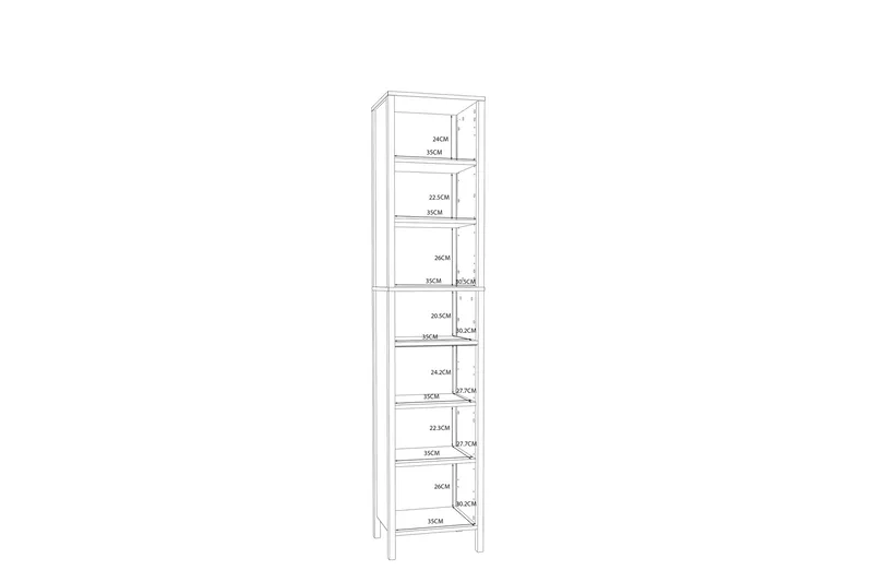 Elsassona Højskab 35x40 cm - Hvid - Hus & renovering - Køkken & bad - Badeværelse - Badeværelsesmøbler - Vægskabe & højskabe