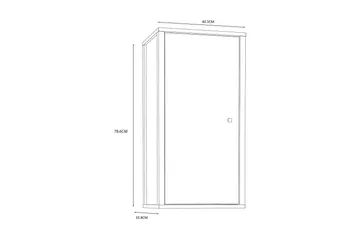 Elsassona Vægskab 35x40 cm - Hvid - Hus & renovering - Køkken & bad - Badeværelse - Badeværelsesmøbler - Spejlskabe