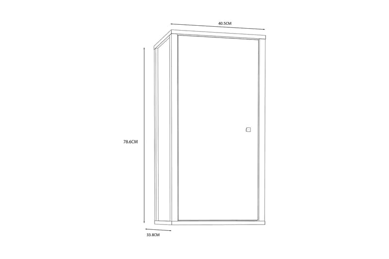 Elsassona Vægskab 35x40 cm - Hvid - Hus & renovering - Køkken & bad - Badeværelse - Badeværelsesmøbler - Vægskabe & højskabe