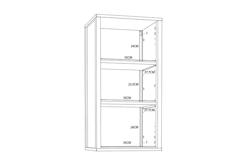 Elsassona Vægskab 35x40 cm - Hvid - Hus & renovering - Køkken & bad - Badeværelse - Badeværelsesmøbler - Vægskabe & højskabe