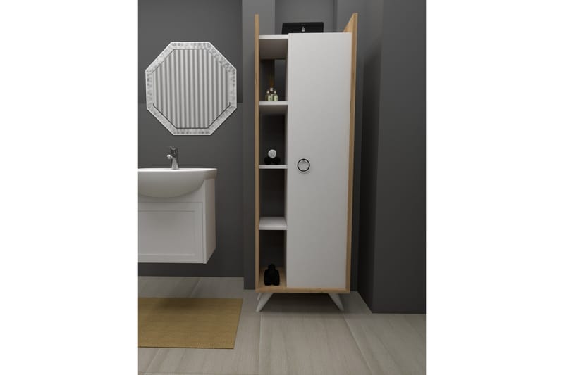 Multi Purpose Cabinet I | Hvid - Badeværelsesskab - Vasketøjsskab - Vægskabe & højskabe
