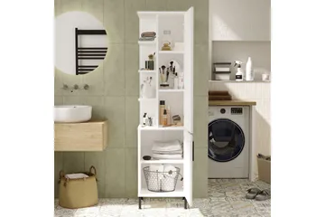 Rinorea Opbevaringsskab 45x173,6 cm - Hvid - Hus & renovering - Køkken & bad - Badeværelse - Badeværelsesmøbler - Vægskabe & højskabe