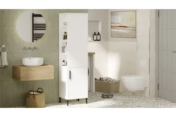 Rinorea Opbevaringsskab 45x173,6 cm - Hvid - Hus & renovering - Køkken & bad - Badeværelse - Badeværelsesmøbler - Vægskabe & højskabe