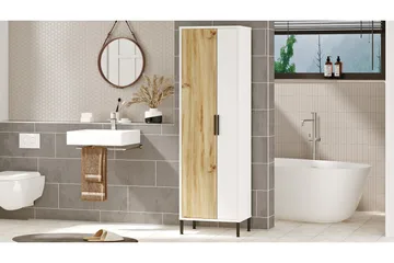 Rinorea Opbevaringsskab 50,4x165 cm - Brun - Hus & renovering - Køkken & bad - Badeværelse - Badeværelsesmøbler - Vægskabe & højskabe