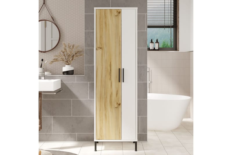 Rinorea Opbevaringsskab 50,4x165 cm - Brun - Hus & renovering - Køkken & bad - Badeværelse - Badeværelsesmøbler - Vægskabe & højskabe