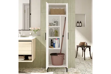 Rinorea Opbevaringsskab 50,4x165 cm - Hvid - Hus & renovering - Køkken & bad - Badeværelse - Badeværelsesmøbler - Vægskabe & højskabe
