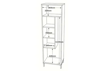 Rinorea Opbevaringsskab 50,4x165 cm - Hvid - Hus & renovering - Køkken & bad - Badeværelse - Badeværelsesmøbler - Vægskabe & højskabe