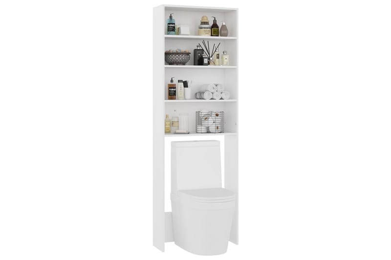 vaskemaskineskab 64x24x190 cm hvid - Hus & renovering - Køkken & bad - Badeværelse - Badeværelsesmøbler - Vægskabe & højskabe