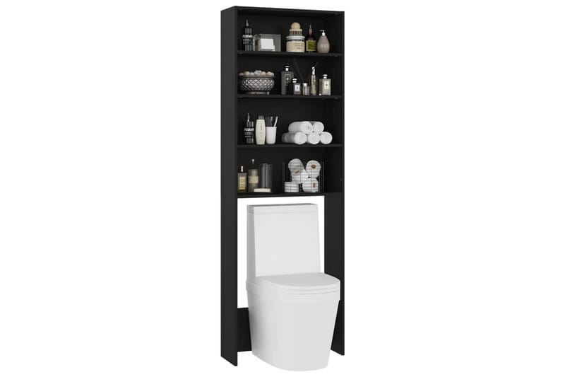 vaskemaskineskab 64x24x190 cm sort - Hus & renovering - Køkken & bad - Badeværelse - Badeværelsesmøbler - Vægskabe & højskabe