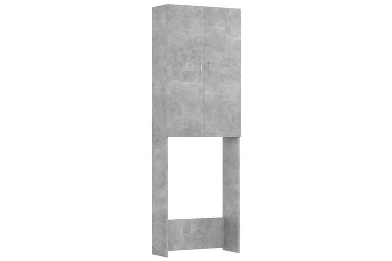 vaskemaskineskab 64x25,5x190 cm betongrå - Hus & renovering - Køkken & bad - Badeværelse - Badeværelsesmøbler - Vægskabe & højskabe