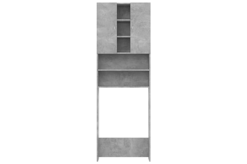 vaskemaskineskab 64x25,5x190 cm betongrå - Hus & renovering - Køkken & bad - Badeværelse - Badeværelsesmøbler - Vægskabe & højskabe