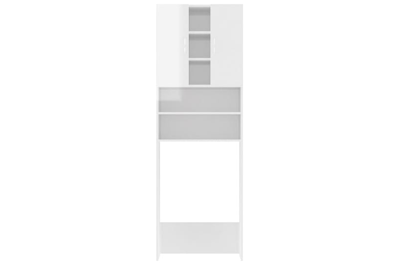 vaskemaskineskab 64x25,5x190 cm hvid højglans - Hus & renovering - Køkken & bad - Badeværelse - Badeværelsesmøbler - Vægskabe & højskabe