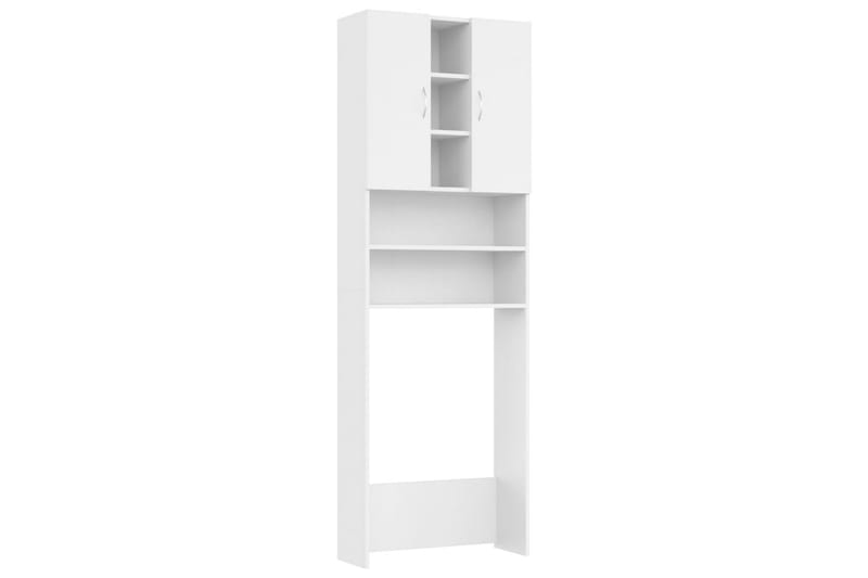 vaskemaskineskab 64x25,5x190 cm hvid - Hus & renovering - Køkken & bad - Badeværelse - Badeværelsesmøbler - Vægskabe & højskabe
