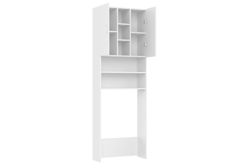vaskemaskineskab 64x25,5x190 cm hvid - Hus & renovering - Køkken & bad - Badeværelse - Badeværelsesmøbler - Vægskabe & højskabe