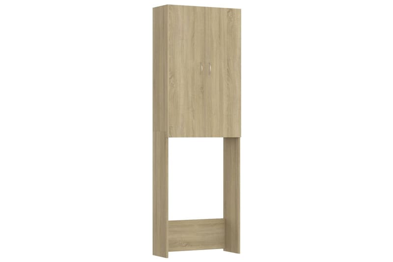 vaskemaskineskab 64x25,5x190 cm sonoma-eg - Hus & renovering - Køkken & bad - Badeværelse - Badeværelsesmøbler - Vægskabe & højskabe