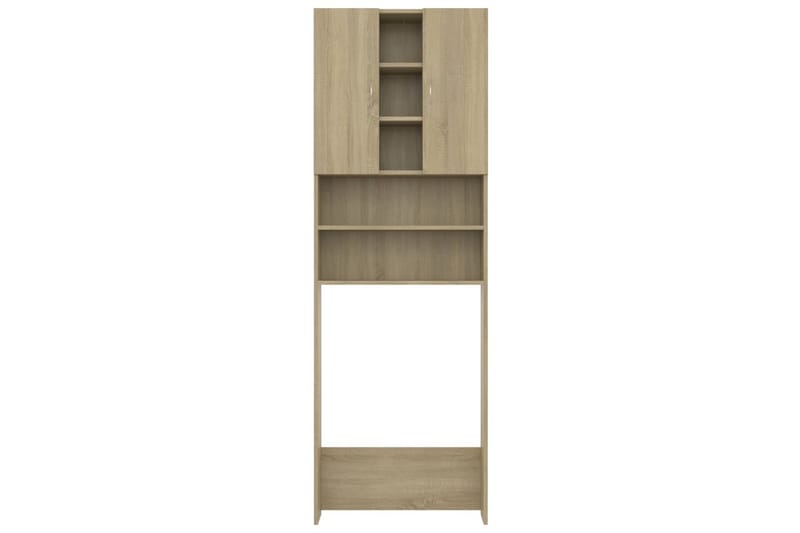 vaskemaskineskab 64x25,5x190 cm sonoma-eg - Hus & renovering - Køkken & bad - Badeværelse - Badeværelsesmøbler - Vægskabe & højskabe