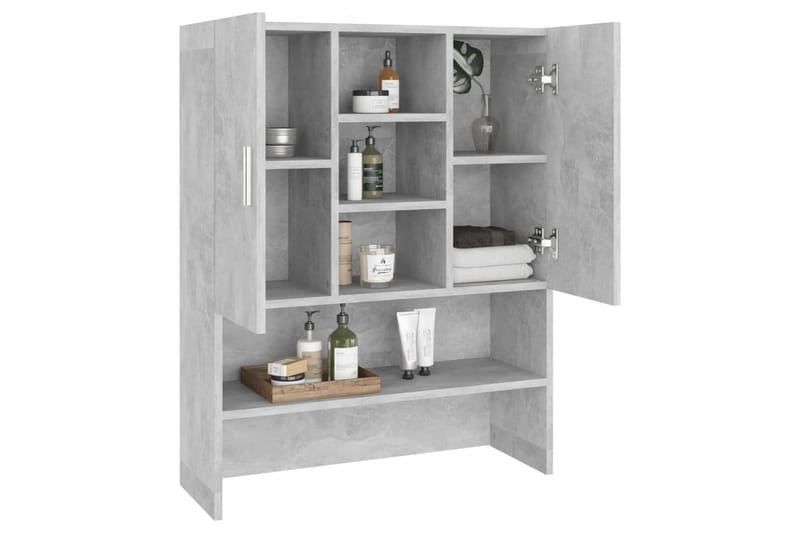 vaskemaskineskab 70,5x25,5x90 cm betongrå - Hus & renovering - Køkken & bad - Badeværelse - Badeværelsesmøbler - Vægskabe & højskabe