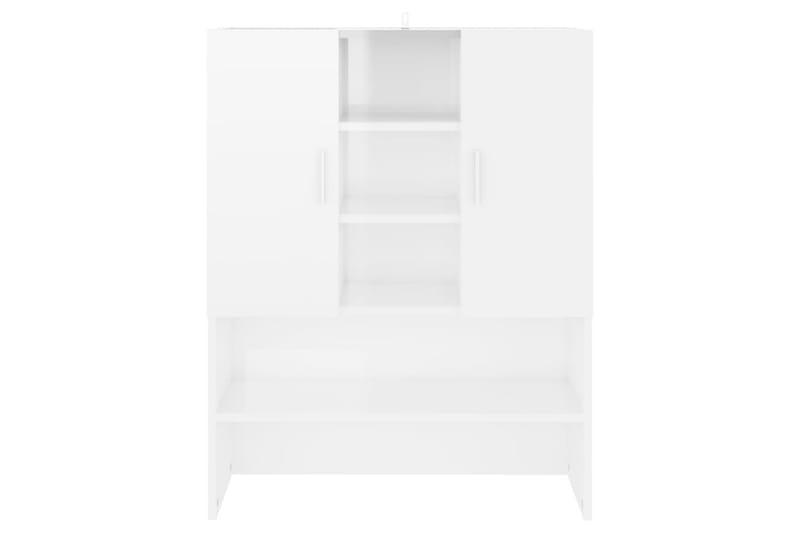vaskemaskineskab 70,5x25,5x90 cm hvid højglans - Hus & renovering - Køkken & bad - Badeværelse - Badeværelsesmøbler - Vægskabe & højskabe