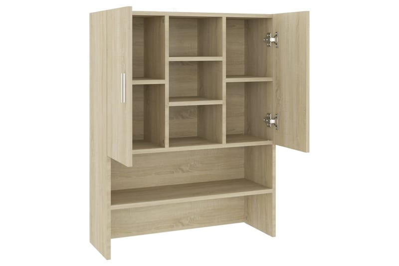 vaskemaskineskab 70,5x25,5x90 cm sonoma-eg - Hus & renovering - Køkken & bad - Badeværelse - Badeværelsesmøbler - Vægskabe & højskabe