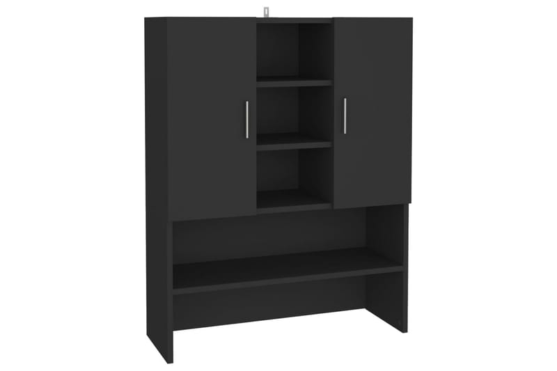 vaskemaskineskab 70,5x25,5x90 cm sort - Hus & renovering - Køkken & bad - Badeværelse - Badeværelsesmøbler - Vægskabe & højskabe