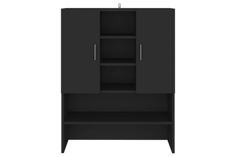 vaskemaskineskab 70,5x25,5x90 cm sort - Hus & renovering - Køkken & bad - Badeværelse - Badeværelsesmøbler - Vægskabe & højskabe