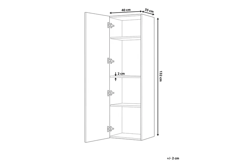 Waper badeværelseskab - Grå - Hus & renovering - Køkken & bad - Badeværelse - Badeværelsesmøbler - Vægskabe & højskabe