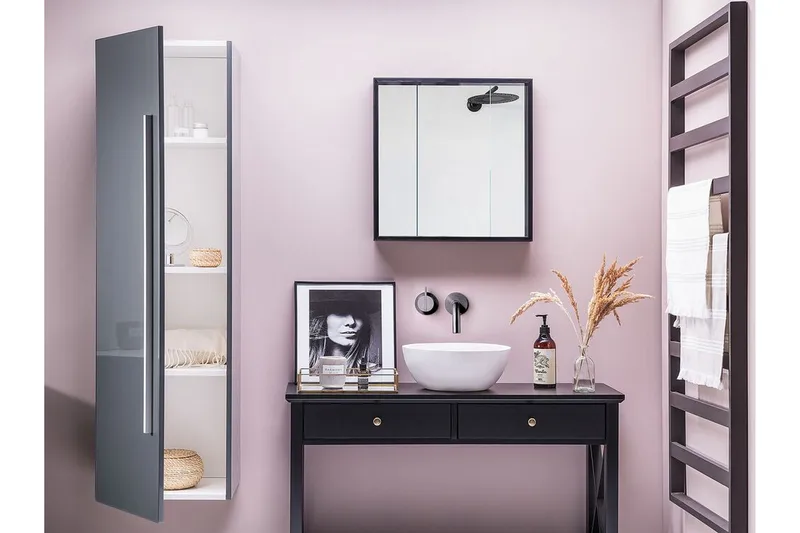 Waper badeværelseskab - Grå - Hus & renovering - Køkken & bad - Badeværelse - Badeværelsesmøbler - Vægskabe & højskabe