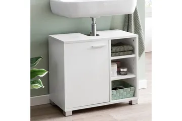 Vask Bundenhed Wohnling Folieret Spånplade 1 Dør 3 Opbevaringshylder Moderne - Hus & renovering - Køkken & bad - Badeværelse - Badeværelsesmøbler - Badeværelsesskab