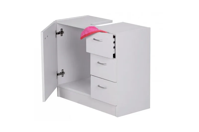 Vask Bundenhed Wohnling Folieret Spånplade 1 Dør 3 Skuffer Moderne - Hus & renovering - Køkken & bad - Badeværelse - Badeværelsesmøbler - Badeværelsesskab