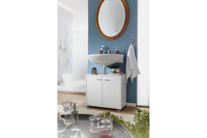 Vask Bundenhed Wohnling Folieret Spånplade 2 Døre Kontor Moderne - Hus & renovering - Køkken & bad - Badeværelse - Badeværelsesmøbler - Badeværelsesskab