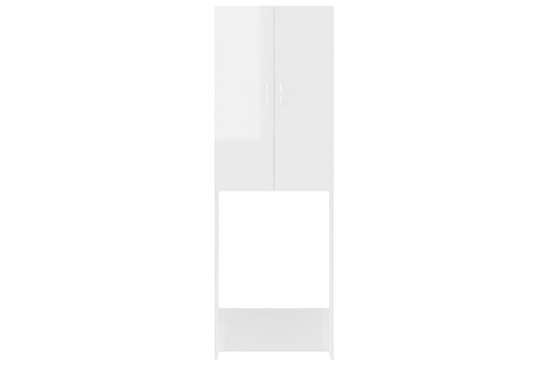 vaskemaskineskab 64x25,5x190 cm hvid højglans - Hus & renovering - Køkken & bad - Badeværelse - Badeværelsesmøbler - Vægskabe & højskabe