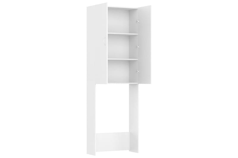 vaskemaskineskab 64x25,5x190 cm hvid - Hus & renovering - Køkken & bad - Badeværelse - Badeværelsesmøbler - Vægskabe & højskabe