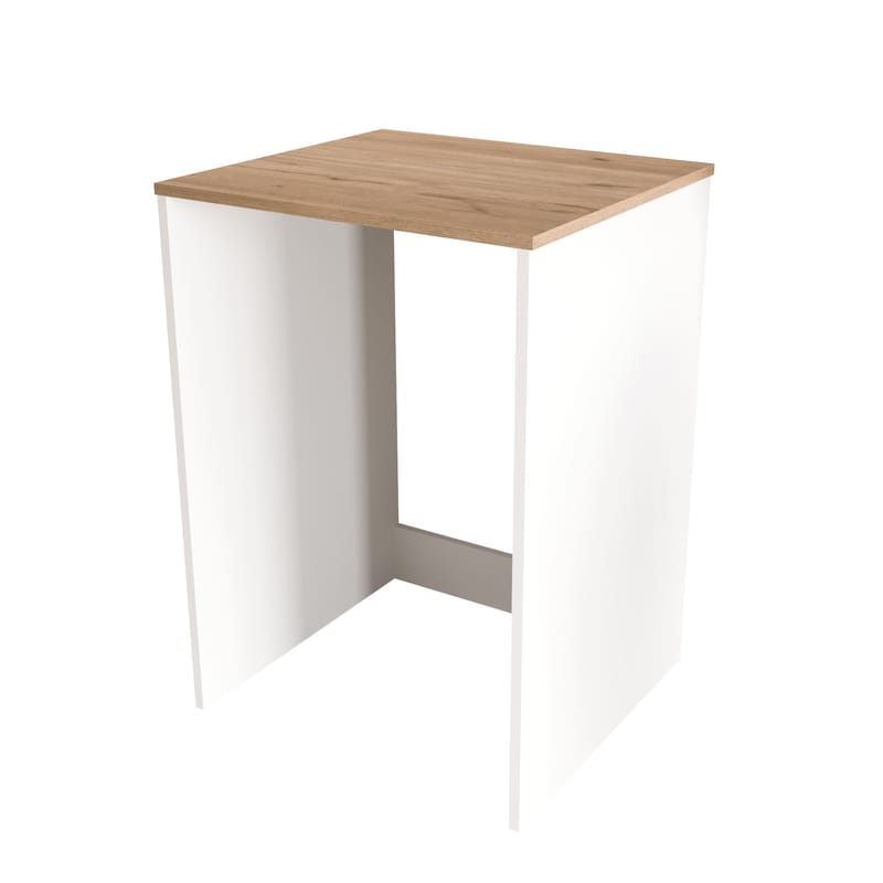 Vaskemaskineskab Hanah Home Nord (65,8 x 91,8 x 60 cm) Hvid eg, Hvid og eg