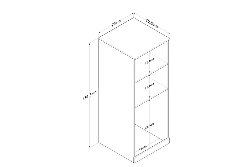 Vaskemaskineskab Ostwerwaltia Hvid - Hvid - Hus & renovering - Køkken & bad - Badeværelse - Badeværelsesmøbler - Badeværelsesskab