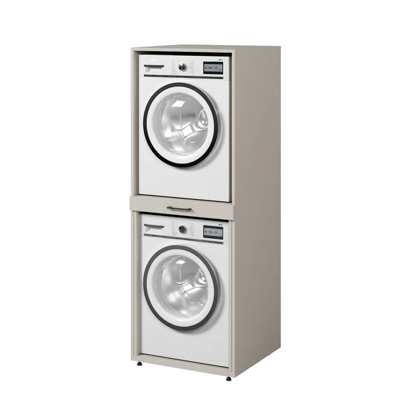 Vaskemaskine/Tørretumbler Skab Aza 1 Hylde - Cashmere - Hus & renovering - Køkken & bad - Badeværelse - Badeværelsesmøbler - Badeværelsesopbevaring