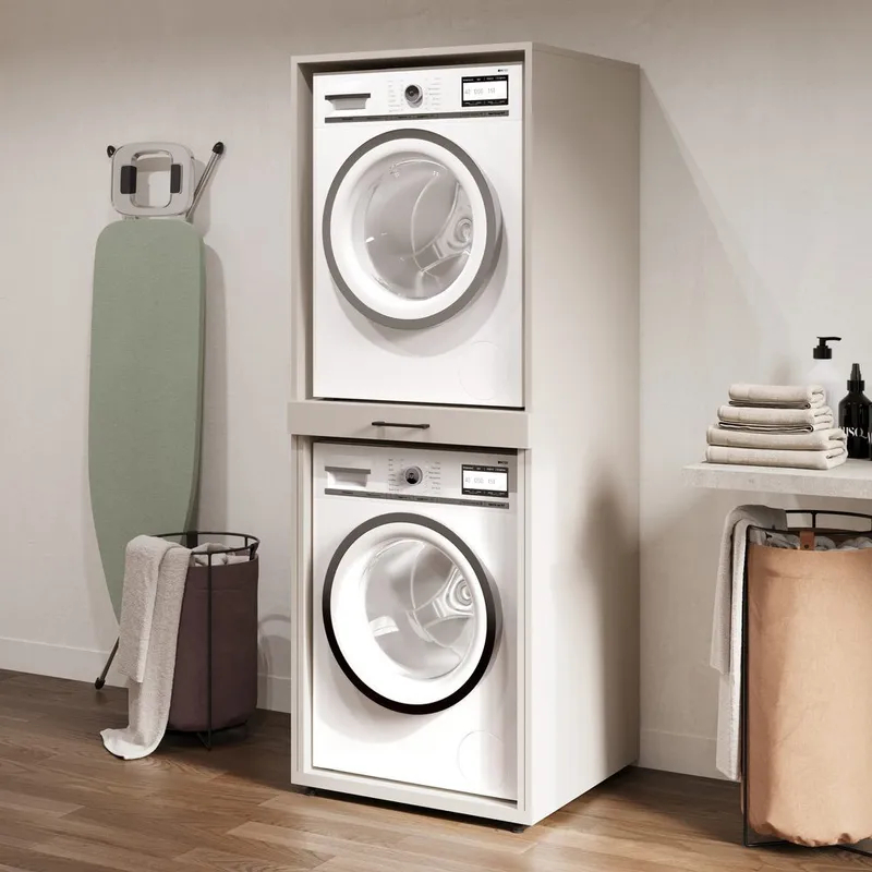 Vaskemaskine/Tørretumbler Skab Aza 1 Hylde - Cashmere - Hus & renovering - Køkken & bad - Badeværelse - Badeværelsesmøbler - Badeværelsesopbevaring