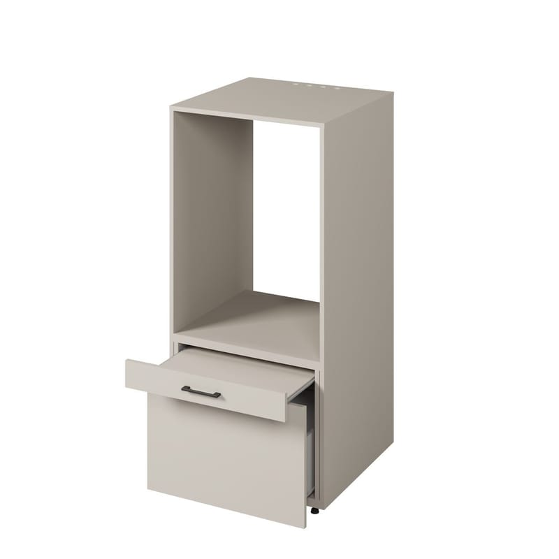 Vaskemaskine/tørretumbler skab Aza 1 Skuffe 1 Hylde - Cashmere - Hus & renovering - Køkken & bad - Badeværelse - Badeværelsesmøbler - Badeværelsesopbevaring