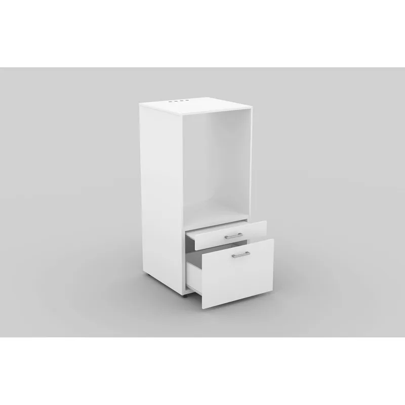 Vaskemaskine/tørretumbler skab Aza 1 Skuffe 1 Hylde - Hvid - Hus & renovering - Køkken & bad - Badeværelse - Badeværelsesmøbler - Badeværelsesopbevaring