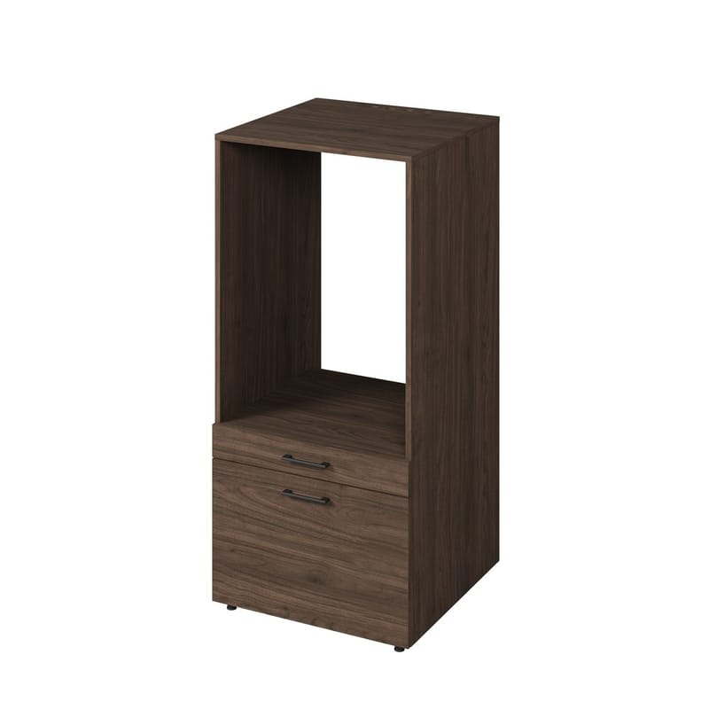 Vaskemaskine/tørretumbler skab Aza 1 Skuffe 1 Hylde - Valnødde Villa - Hus & renovering - Køkken & bad - Badeværelse - Badeværelsesmøbler - Badeværelsesopbevaring