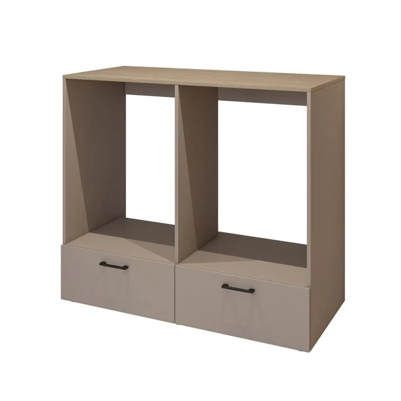 Vaskemaskine/Tørretumbler Skab Rosa med 2 Skuffer, Congo - Oliebehandlet Eg