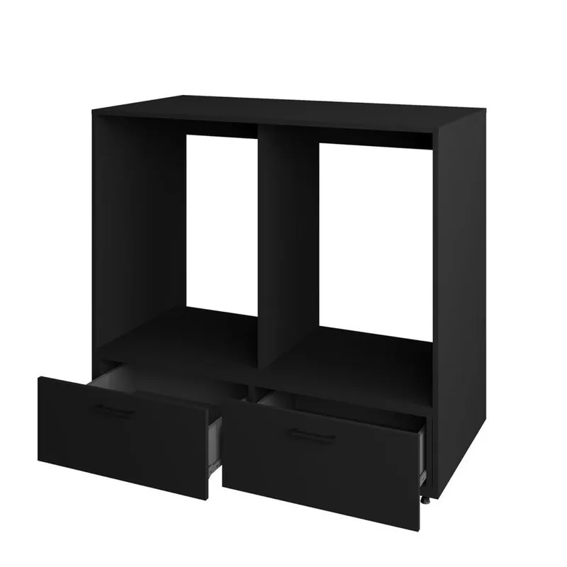 Vaskemaskine/Tørretumbler Skab Rosa med 2 Skuffer - Sort Onyx - Hus & renovering - Køkken & bad - Badeværelse - Badeværelsesmøbler - Badeværelsesopbevaring