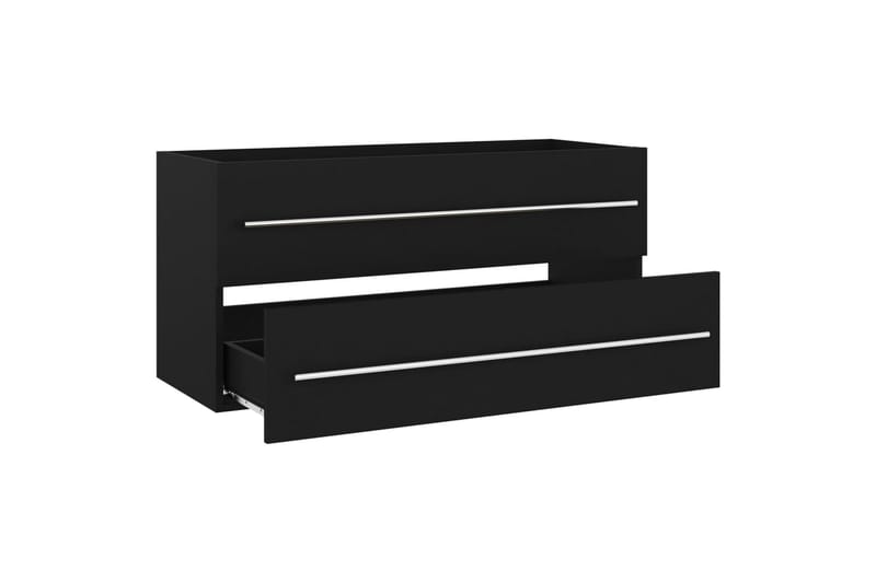 vaskeskab 100x38,5x48 cm spånplade sort - Sort - Hus & renovering - Køkken & bad - Badeværelse - Badeværelsesmøbler - Underskab badeværelse