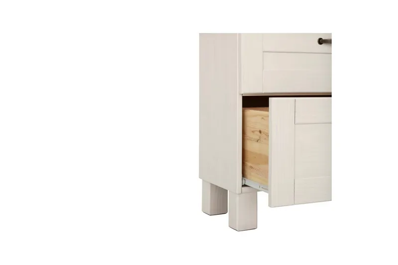 Vaskeskab Alby 1 Skuffe, Hvid/Honning - 1 Skuffe, Hvid/Honning - Hus & renovering - Køkken & bad - Badeværelse - Badeværelsesmøbler - Badeværelsesskab
